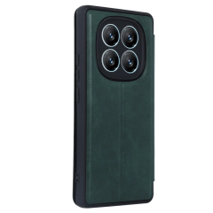 Xiaomi Redmi Note 14 Pro 4g Kılıf Flip Cover - Koyu Yeşil