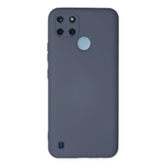 Realme C25y Kılıf Nano İçi Kadife Silikon - Gri