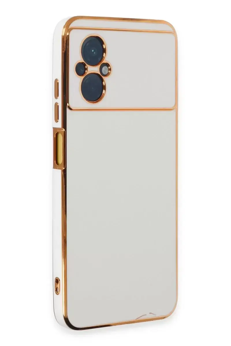 Newface Xiaomi Poco M5 Kılıf Volet Silikon - Beyaz