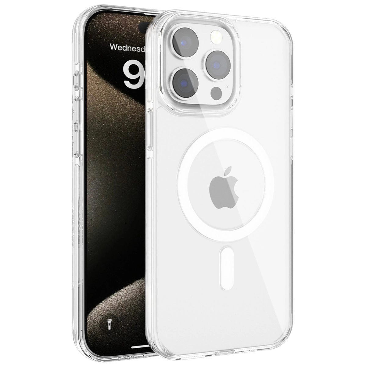 Joko  İphone 15 Pro Gleam Pc Sert Magsafe Kılıf - Şeffaf