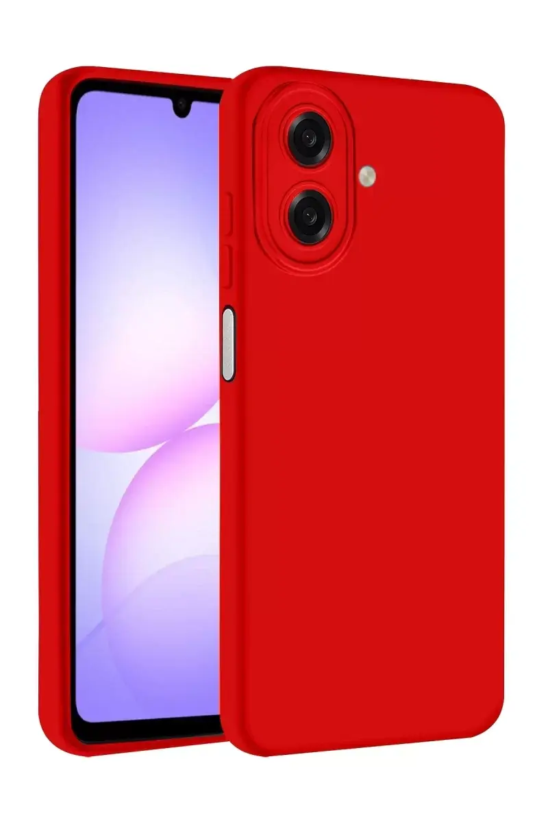 Newface Samsung Galaxy A07 4g First Silikon - Kırmızı