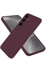 Newface Samsung Galaxy A36 Kılıf First Silikon - Mürdüm