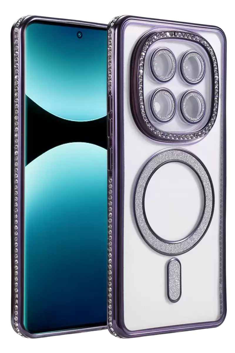 Newface Xiaomi Redmi Note 15 4g Joke Simli Magneticsafe Kılıf - Derin Mor