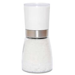 Tuz Karabiber Cam Değirmeni Beyaz + Çankırı Granül Çakıl Doğal Kaya Tuzu 200 Gr