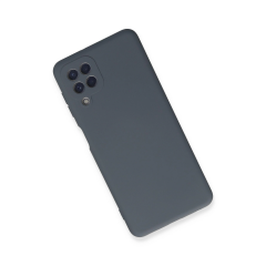 Samsung Galaxy A22 Kılıf Nano İçi Kadife Silikon - Gri