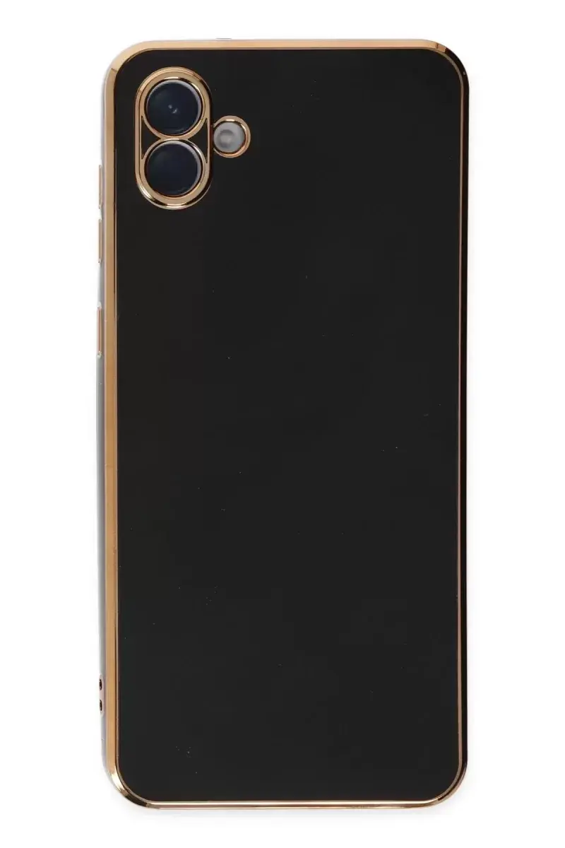Newface Samsung Galaxy A04e Kılıf Volet Silikon - Siyah