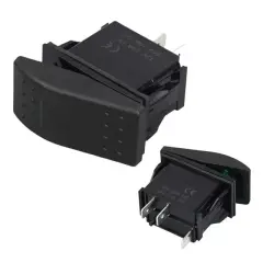 Powermaster ﻿ince Işık Sembollü Işıklı 3 Pinli On-off 12-24v Marin Switch