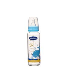 BabyTime BT073 Klasik Cam Biberon 225cc -Mavi