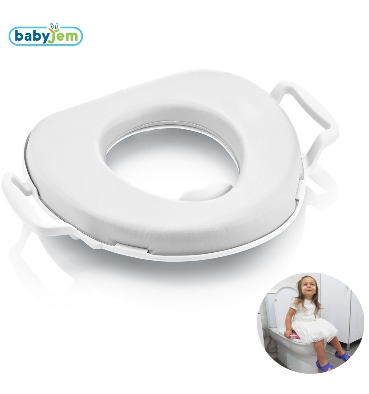 Babyjem Lüks Klozet Adaptörü Beyaz