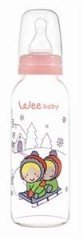 Wee Baby Silikon Uçlu Desenli Cam Biberon 250 cc
