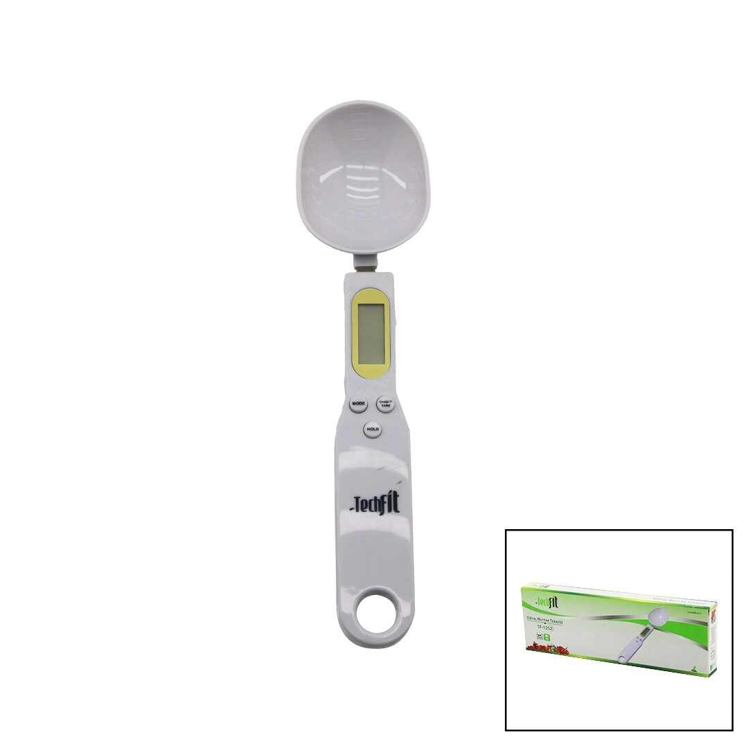 Kaşıklı Dijital Hassas Mutfak Terazisi 300gr / 0.1gr Lcd Ekran Dara Fonksiyonu Pilli=1-cr2032 Tf-1252