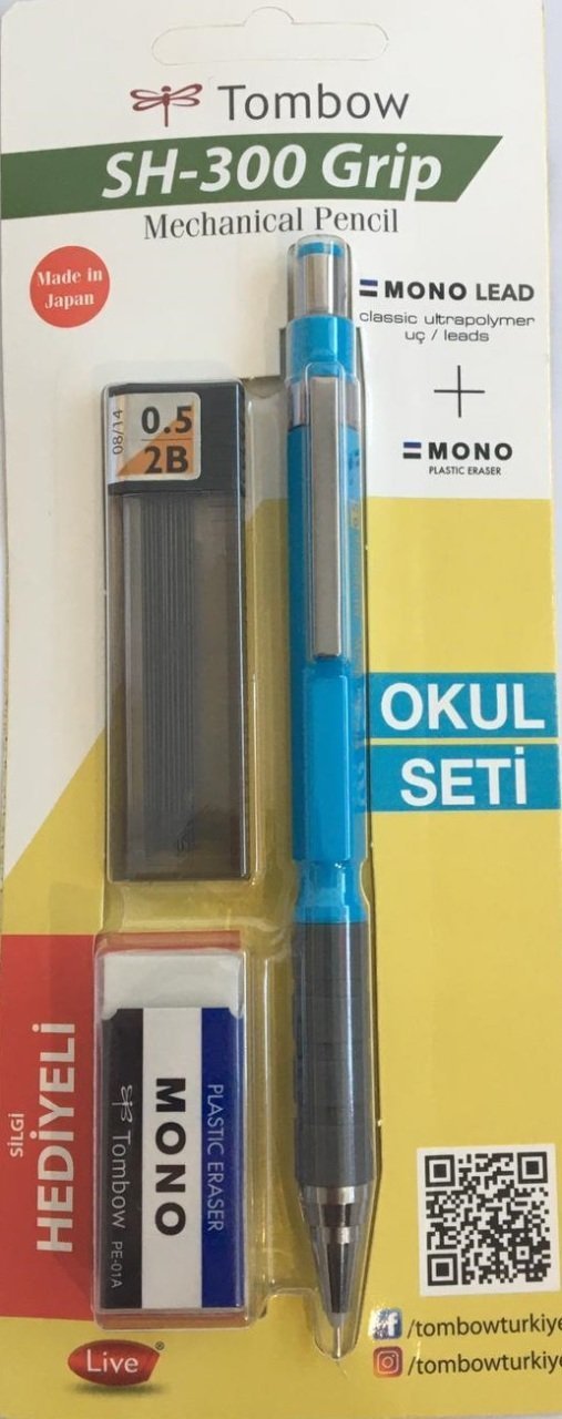SH-300 Grip 0,5 mm Versatil Kalem Seti Siyah