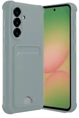 Newface Samsung Galaxy A36 Kılıf Kelvin Kartvizitli Silikon - Açık Yeşil