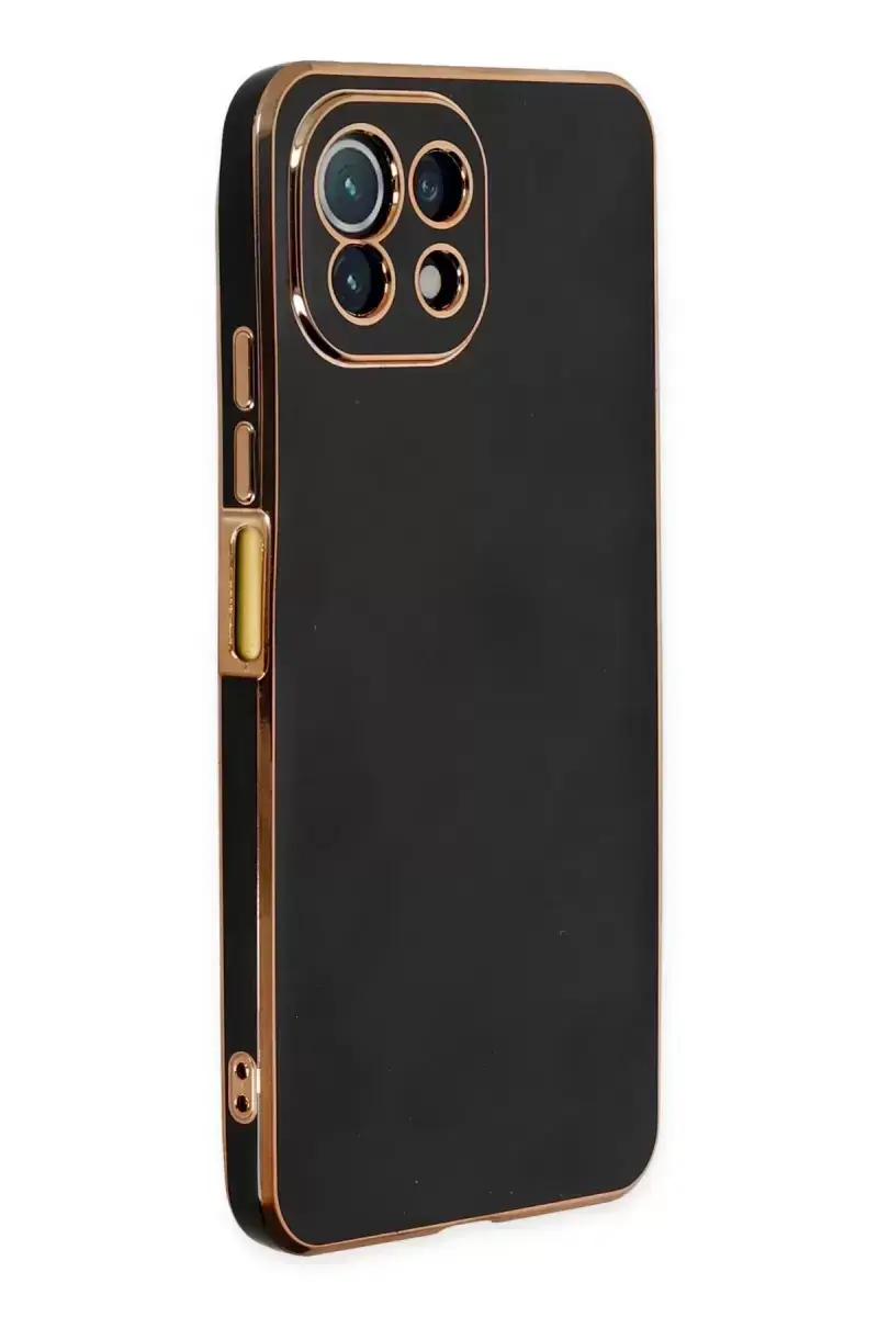 Newface Xiaomi Mi 11 Lite Kılıf Volet Silikon - Siyah