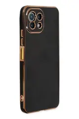 Newface Xiaomi Mi 11 Lite Kılıf Volet Silikon - Siyah