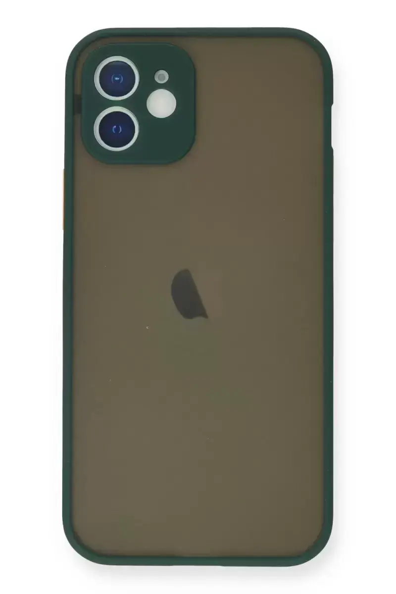 Newface İphone 12 Mini Kılıf Montreal Silikon Kapak - Yeşil