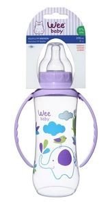 Wee Baby Silikon Kiraz Uçlu Kulplu PP biberon 270cc