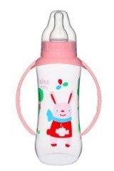 Wee Baby Silikon Kiraz Uçlu Kulplu PP biberon 270cc