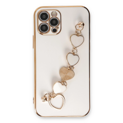 İphone 12 Pro Kılıf Esila Silikon - Beyaz