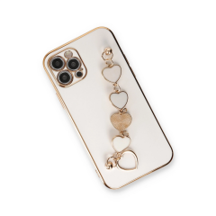 İphone 12 Pro Kılıf Esila Silikon - Beyaz