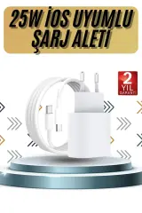 15/pro/pro Max 20w İos Uyumlu Hızlı Şarj Aleti Adaptörlü Beyaz