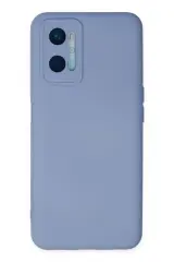 Newface Oppo A96 Kılıf Nano İçi Kadife Silikon - Lila
