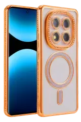 Newface Xiaomi Redmi Note 15 4g Joke Simli Magneticsafe Kılıf - Turuncu