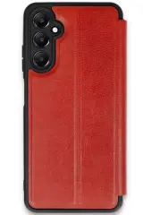 Newface Samsung Galaxy A35 5g Kılıf Flip Cover - Kırmızı