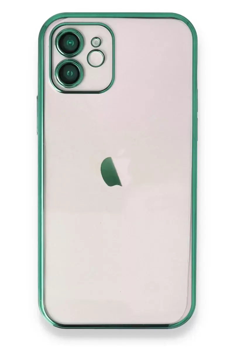 Newface Apple İphone 11 Kılıf Razer Lensli Silikon - Yeşil