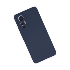 Xiaomi Mi 12 Lite Kılıf Nano İçi Kadife Silikon - Lacivert