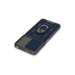 Xiaomi Redmi Note 12 4g Kılıf Pars Lens Yüzüklü Silikon - Lacivert