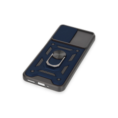 Xiaomi Redmi Note 12 4g Kılıf Pars Lens Yüzüklü Silikon - Lacivert