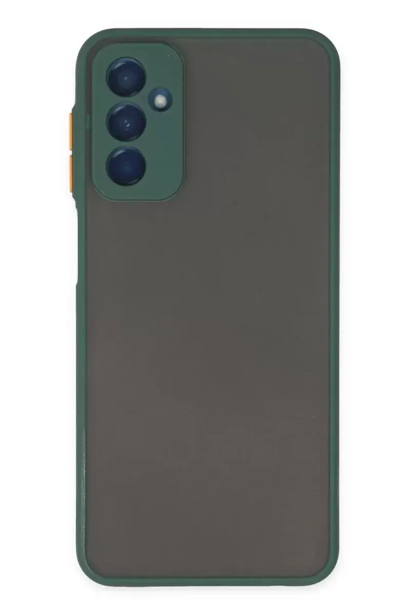 Newface Samsung Galaxy M13 Kılıf Montreal Silikon Kapak - Yeşil