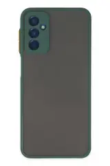 Newface Samsung Galaxy M13 Kılıf Montreal Silikon Kapak - Yeşil