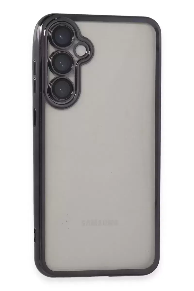 Newface Samsung Galaxy S23 Fe Kılıf Razer Lensli Silikon - Mor