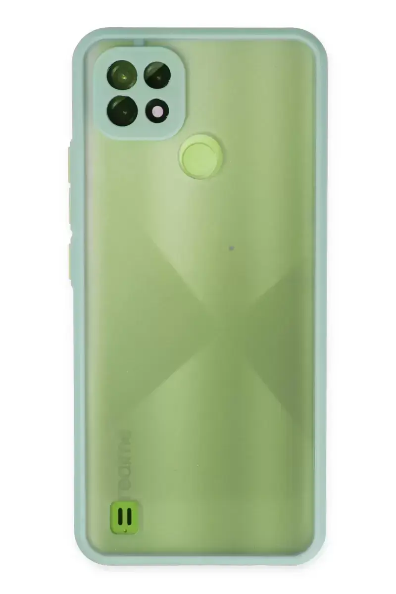 Newface Realme C21 Kılıf Montreal Silikon Kapak - Turkuaz