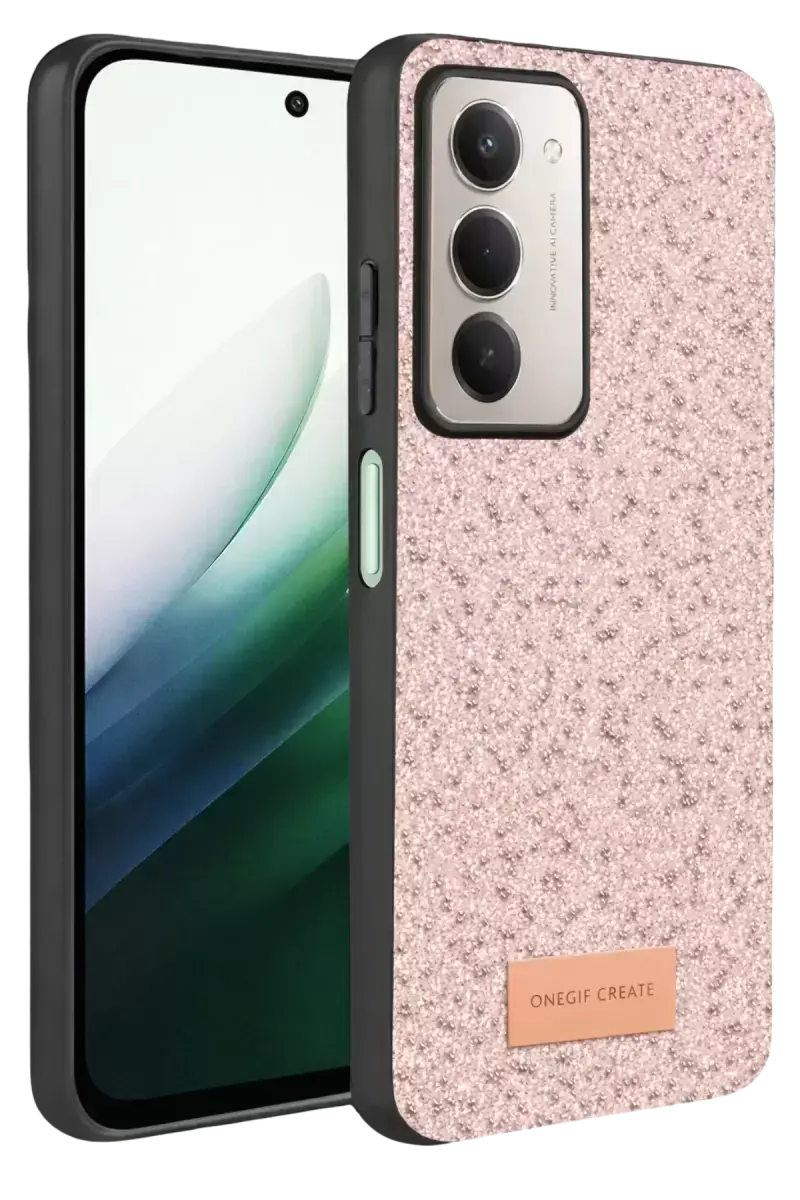 Onegif Xiaomi Redmi 15 4g Bright Simli Kapak - Pembe
