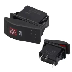Powermaster Lamba Sembollü Işıklı 3 Pinli On-off 12-24v Marin Switch