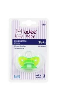 Wee Baby Akide Silikon Damaklı Emzik No:3 (Askılı)