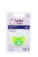 Wee Baby Akide Silikon Damaklı Emzik No:3 (Askılı)
