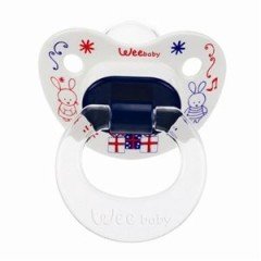 Wee Baby Silikon Desenli Damaklı Emzik No:1(Askılı)