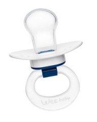 Wee Baby Silikon Desenli Damaklı Emzik No:1(Askılı)