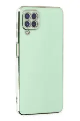 Newface Samsung Galaxy A22 Kılıf Volet Silikon - Açık Yeşil