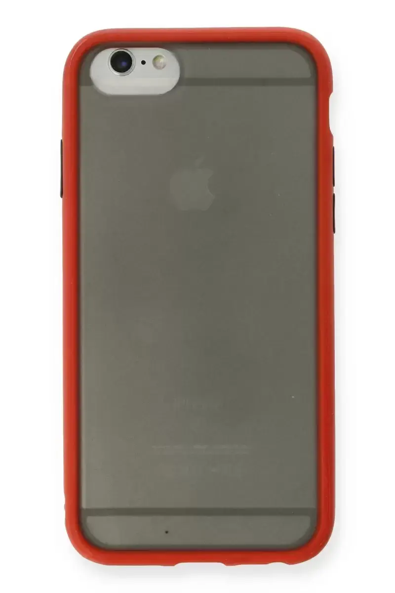 Newface Apple İphone 6 Kılıf Montreal Silikon Kapak - Kırmızı