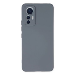 Xiaomi Mi 12 Lite Kılıf Nano İçi Kadife Silikon - Gri