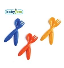 Babyjem Mama Kaşık Çatal Takımı Mavi