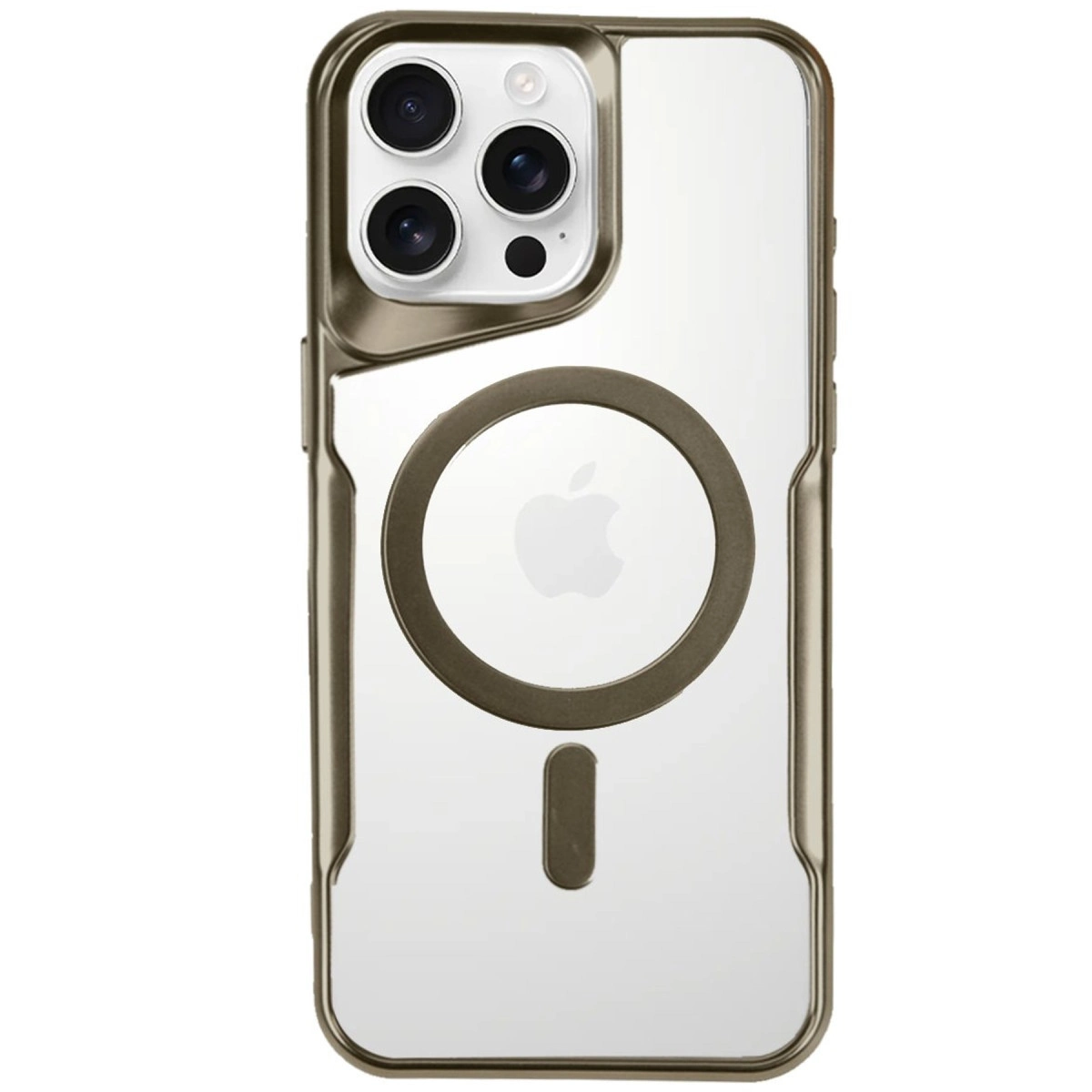 İphone 16 Pro Max Kılıf Boyi Magsafe Silikon Kapak - Çöl Titanyum