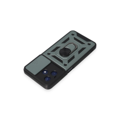 Realme C53 Kılıf Pars Lens Yüzüklü Silikon - Yeşil