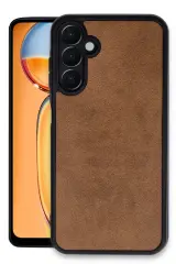 Newface Samsung Galaxy A15 4g Kılıf Aras Deri Kapak - Taba