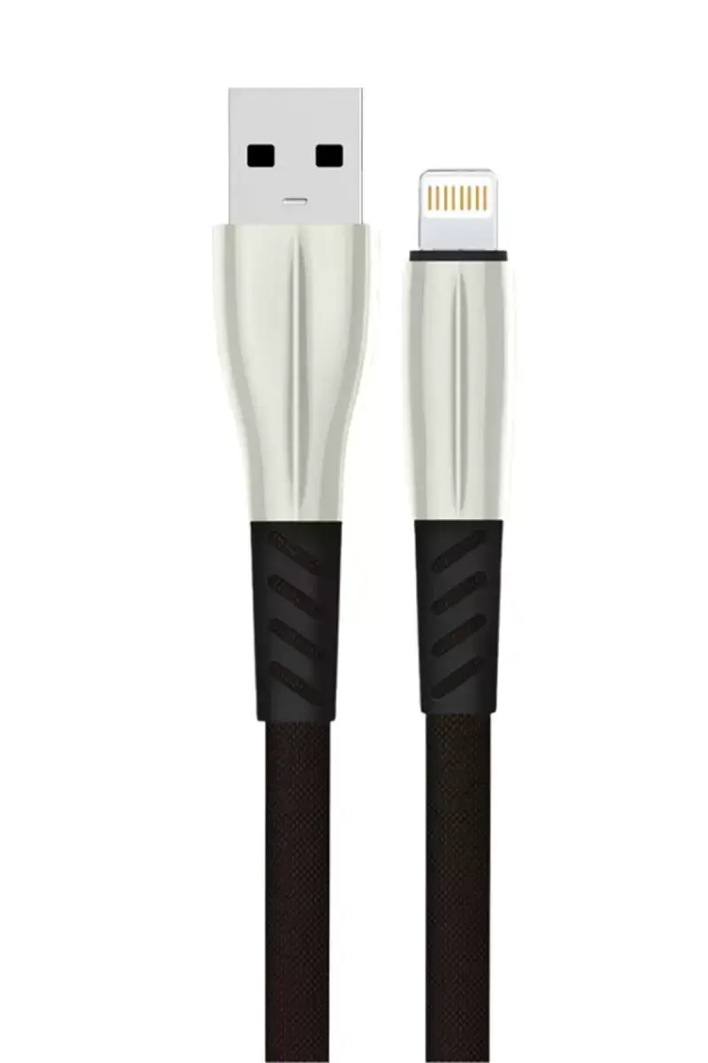 Konfulon S89 Metal Uçlu Lightning Kablo İphone Uyumlu 1m 2.4a - Siyah